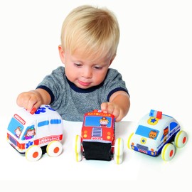 Molto Cars & Fun Friction Fabric Cars. Soft Toy Suitable for Babies from 12 Months, Develops Fine Motor Skills, Removable for Washing