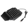 One Handed Gaming Keyboard 39 Keys Luminous Ergonomic Design Anti