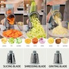 EDEFISY Cheese Grater Hand Crank Rotary Vegetables Shredder with Handle,