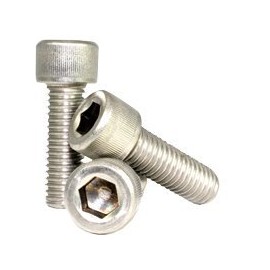 Hex Screw - Allen Screw - Socket Head Cap Screw - Stainless Steel (18-8) - #6-40 x 7/8" (Quantity: 100), Drive: Hex Socket, Head: Cylindrical