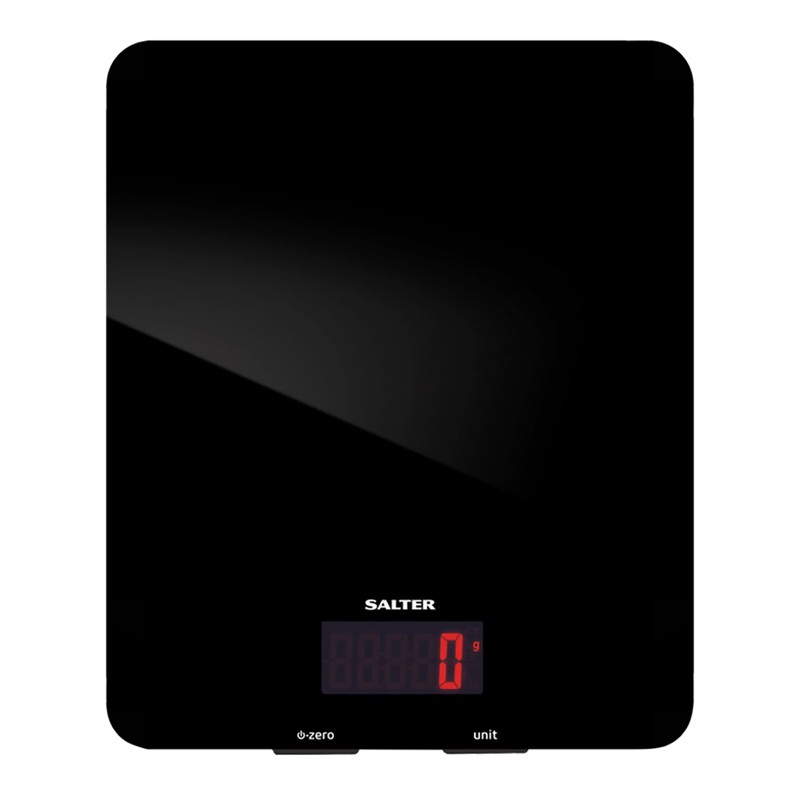 Salter 1150 BKDR Digital Kitchen Scales, Stylish Glass Design, Cooking