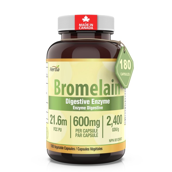 Herba Herba Bromelain Supplement 600mg C 180 Capsules | 2,400
