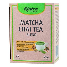 Kintra Foods Matcha Super Herbal Chai Tea 25 Teabags, 50 g