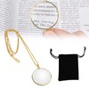 Magnifying Glass Necklace,Magnifying Glass Pendant,Pendant Monocle Magnifier Pendant Lens Magnifier