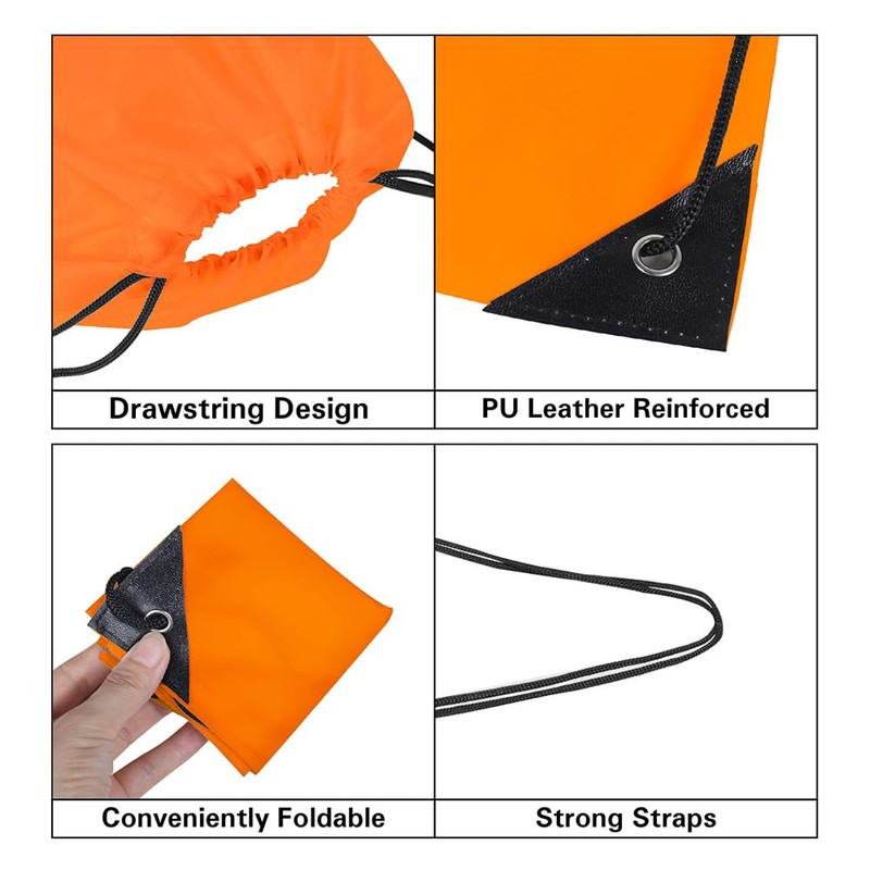 Drawstring Backpack, 30 Pcs Bulk Draw String Bags, Polyester Cinch