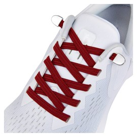 No Tie Shoe laces with Elastic Laces，Elastic Shoelaces for Adults and Kids Burgundy