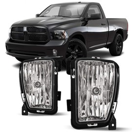 Winjet Fog Lights Compatible with [2013 2014 2015 2016 2017 2018 Dodge RAM 1500] Driving Fog Lights