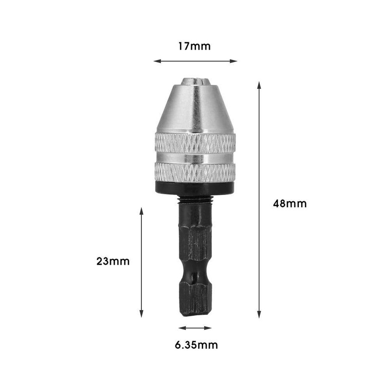 6.5mm Drill Chuck Hex Shank Electric Screwdriver Drill Chuck Adapter