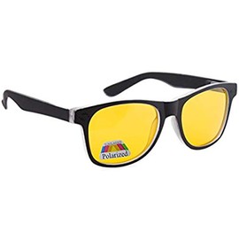 4sold Night Driving Yellow Lens Goggles, TORTOISE SHELL BROWN Filler, UV400 Protection, Men, Women, Unisex Avia Gate Style - Einheitsgröße