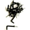 SISI UK Plastic Coated Square Dresser Hooks - Ceiling Hooks