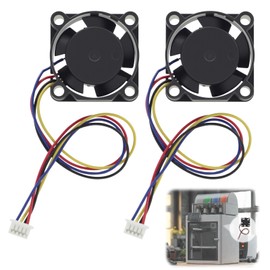 YENOVO 2 Pack Hotend Cooling Fans Compatible with Bambu Lab X1/X1C 3D Printer, Precision Hydraulic Bearings Brushless Fans with PWM Speed Control, NOT Compatible with P1 or A1 Series Printers, New