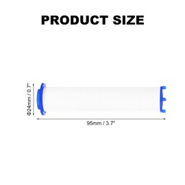 uxcell 12 Pcs Shower Head Filter 3.7 Inch PP Cotton Filter Cartridge Replacement High-Pressure Handheld Fan Shower Jet Sets