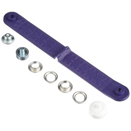 PRYM 541374 Eyelets with washers Size 8mm inside; silver-coloured, 24 pieces