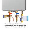 HYDRO MASTER Tankless Water Heater Service Valve Kit with Pressure