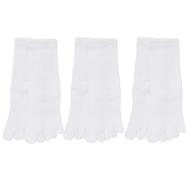 Rasante 10123 3-Pair Set, 5 Toe Socks, Kids, Basic Socks, For Girls, Boys, Kids, White 3-Pack