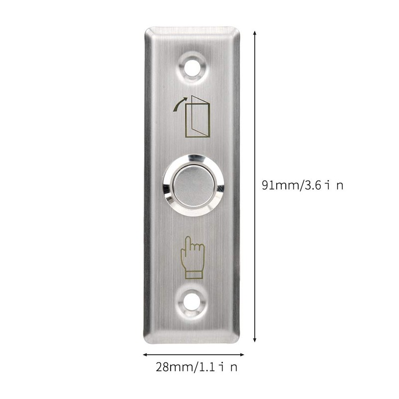 Door Release Out Unlock Exit Button,Stainless Steel Panel Push Exit