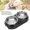 Stainless Steel Nonslip Double Pet Bowls Household Food Water Feeder