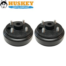 Huskey 2x Brake Drums Shoes Spring Kit For EZGO 4 Cycle GAS MPT 800/1200 2004-2008
