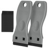 Flintronic 2PCS Plastic Scraper with 30PCS Plastic Blades, Window Scrapers