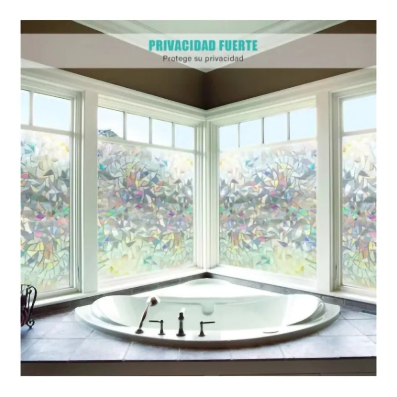 Dolores 2m Tapiz Adherible Decora Ventanas Vitral Vinilo Cristal 3d