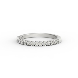 925 Sterling Silver Eternity Ring For Women | Simulated Diamond Stackable Ring | Size 6