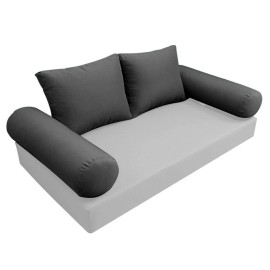 |SLIPCOVER ONLY| S1 Outdoor Bolster Backrest Pillow Covers Knife Edge Full AD003