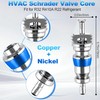 100Pcs HVAC Schrader Valve Core, High-Pressure Valve Stem Core with