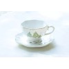 Grace's Teaware Grace Teaware Christmas Pine Trees Fine Porcelain Gold