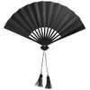 Onigata Touken Takinohoma Steel Fan, Black, 1.8 inches (30 cm),
