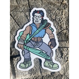 TMNT Casey Jones Action Sticker
