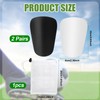 2 Pairs Mini Soccer Shin Guards, 3.93 x 2.36 inch