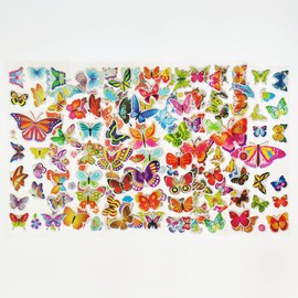 SIX VANKA 3D Puffy Stickers for Kids, 8 Different Sheets Including Butterfly Sticker for Boys and Girls