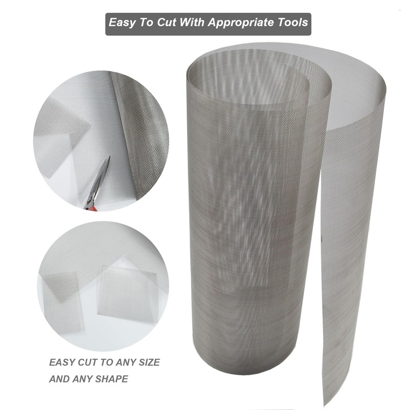 YAGJIA 6PACK 304 Stainless Steel Metal Mesh Screen, 12"x8"(30x21cm) Vent
