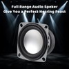 DWEII 6Pcs 2" 4Ohm 3W Full Range Audio Speaker Stereo