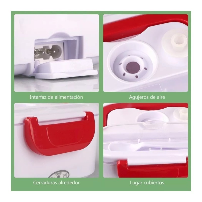Codalis Fiambreras Eléctricas Portátiles Para Hogar Lonchera 2 En 1