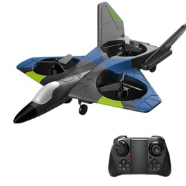 Remote Control Airplane 2.4GHz Remote Control Plane Gliding Aircraft Flight Toys for Adults Kids Boys Gyroscope Stabilization with LED Lights Headless Mode One Key Return