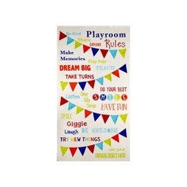 Timeless Treasures Playroom Rules 23.5In Panel, Ivory