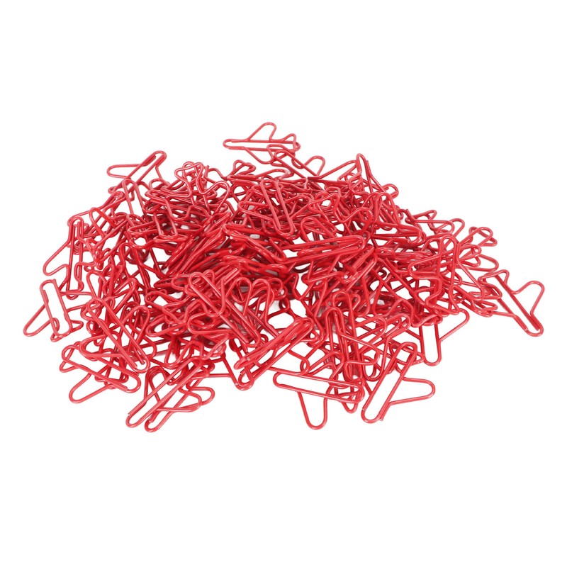 100Pcs Plane Shaped Paper Clips Cute Anti Slip Multipurpose for