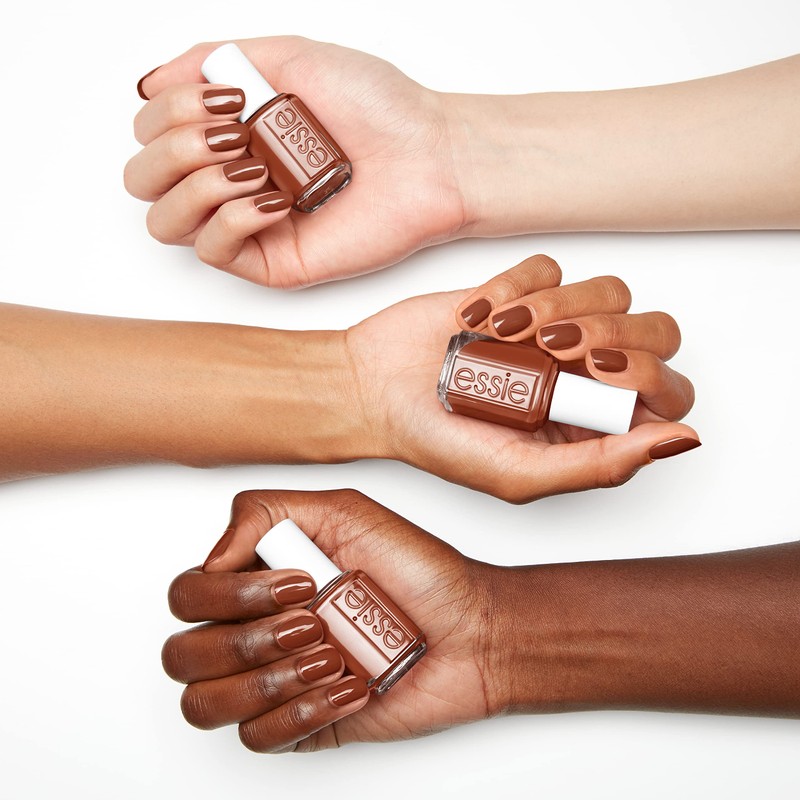 essie Nail Polish, Salon-Quality Warm Brown Nail Polish, Vegan, Row