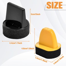 LEONTOOL 4 Pcs Sponge Applicators, Foam Shoe Polish Dauber, Shoe Polish Applicator Sponge for Leather Shining & Polishing Tool, Foam Dauber Brush for Shoes, Boots, Bags, Jackets, Car Seats