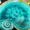 Darthome Shell Trinket Dish Blue Ceramic Decor Jewellery Plate Nautical