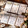 WANDIC Flower Rub Stickers 6 Styles 12 Sheets Natural Plant