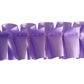 Easy Pleat Ribbon 10 Metre Length Pre Pleated for Funeral Tributes & Oasis Shapes (Mauve)