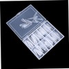 WOONEKY Diamond Shape Nail Extension Model Reusable Press Tips for