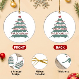 Happy Crimus It's Chrismun Merry Crisis Merry Chrysler Ornament, Funny Christmas Ornaments Adult Exchange - Unique Christmas Ornaments 2024, Funny Secret Santa Gifts, Christmas Gag Gift Adults Men