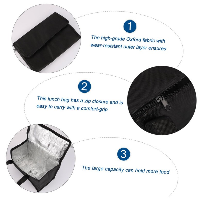 Alipis Takeaway Bag Insulated Lunch Box Heat Preservation Bag for