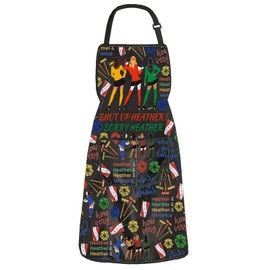 BAUNA Heathers Musical Kitchen Apron Shut Up Heather Sorry Heather Apron With Pocket Broadway Heathers Muscial Kitchen Decor (Heather Apron)