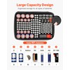 VEVOR Battery Organizer Storage Box, Battery Case Bag with Tester