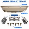 Under-Desk Laptop Holder for Storage – Screw-Mount Bracket Set for