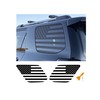 Hellet Rear Window American Flag Decals Compatible with Toyota 2010-2023